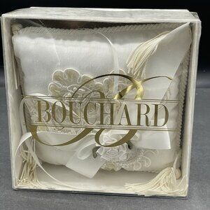 Bouchard Wedding Ring Bearer Laced Tasseled Embellished Pillow